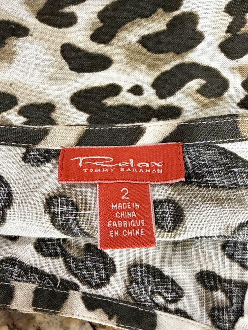 Tommy Bahama Relax Size 2 Linen Leopard Print Ruffle Hem Mini Skirt - Picture 4 of 9